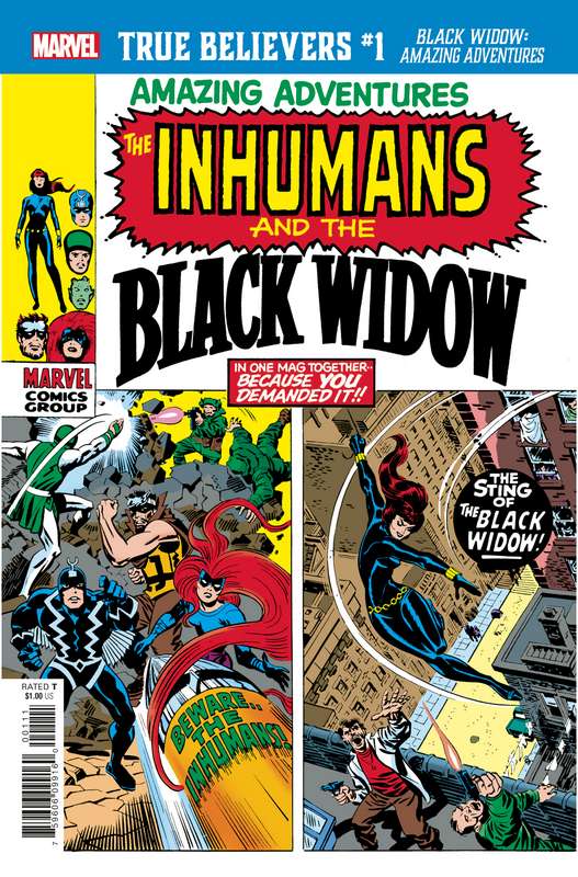 TRUE BELIEVERS BLACK WIDOW AMAZING ADVENTURES #1