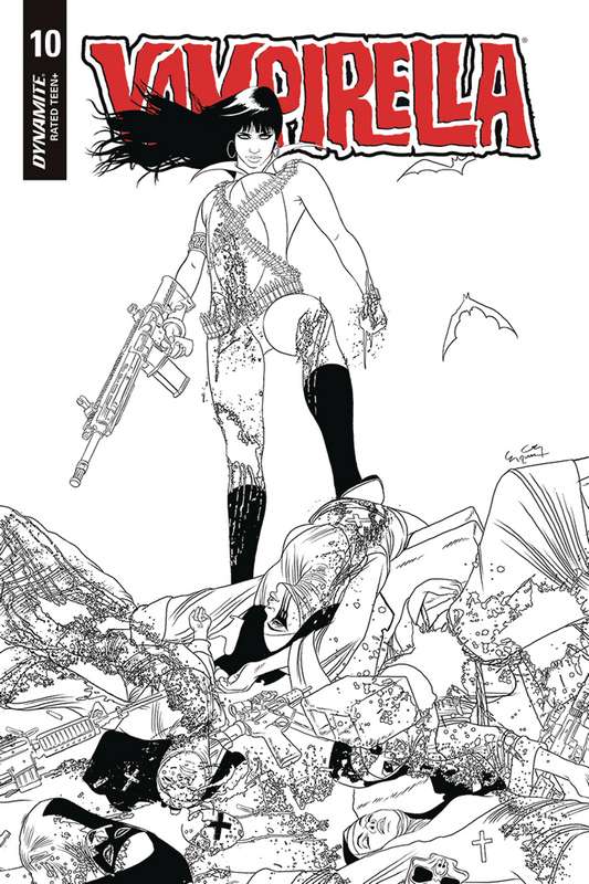 VAMPIRELLA #10 1:20 GUNDUZ B&W RATIO VARIANT