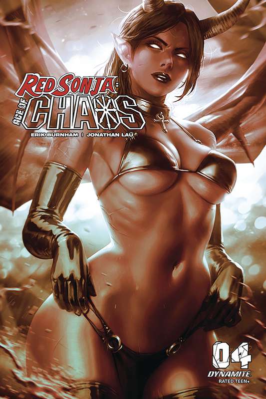 RED SONJA AGE OF CHAOS #4 1:20 CHEW MONOCHROMATIC RATIO VARIANT