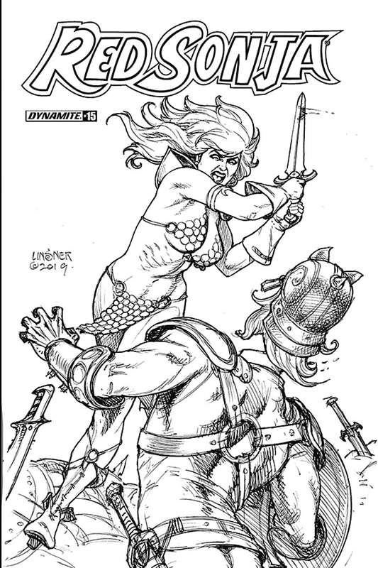 RED SONJA #15 1:20 LINSNER B&W RATIO VARIANT