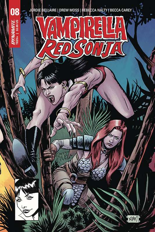 VAMPIRELLA RED SONJA #8 1:7 GORHAM HOMAGE RATIO VARIANT