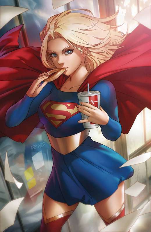 SUPERGIRL #40 CARD STOCK DERRICK CHEW VARIANT ED