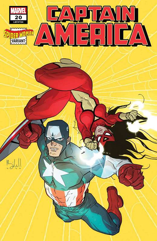 CAPTAIN AMERICA #20 CALDWELL SPIDER-WOMAN VARIANT