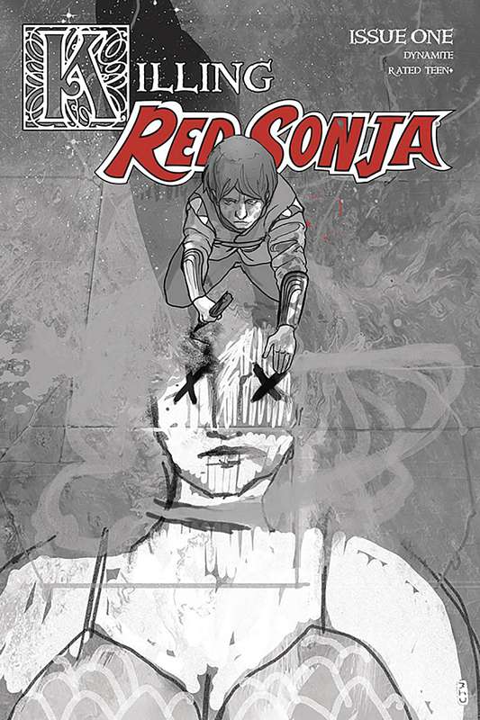 KILLING RED SONJA #1 1:10 WARD GRAYSCALE RATIO VARIANT