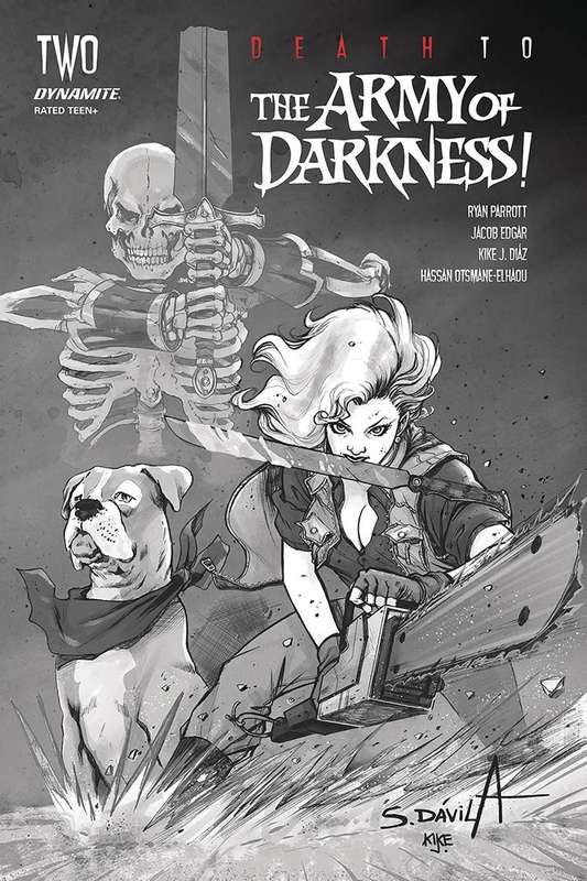 DEATH TO ARMY OF DARKNESS #2 1:40 DAVILA B&W RATIO VARIANT