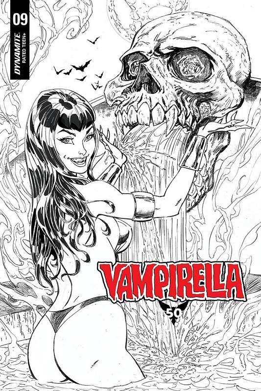 VAMPIRELLA #9 1:35 ROYLE B&W FOC RATIO VARIANT