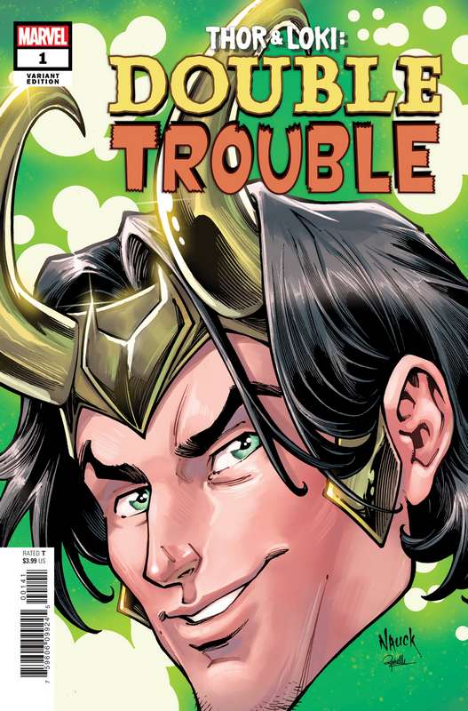 THOR AND LOKI DOUBLE TROUBLE #1 (OF 4) NAUCK HEADSHOT VARIANT