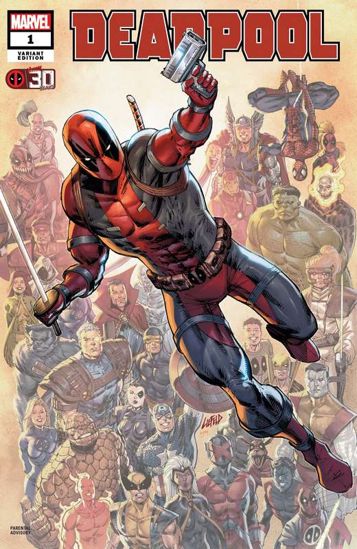 DEADPOOL NERDY 30 #1 LIEFELD DEADPOOL 30TH VARIANT