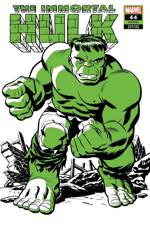 IMMORTAL HULK #44 MICHAEL CHO HULK TWO-TONE VARIANT