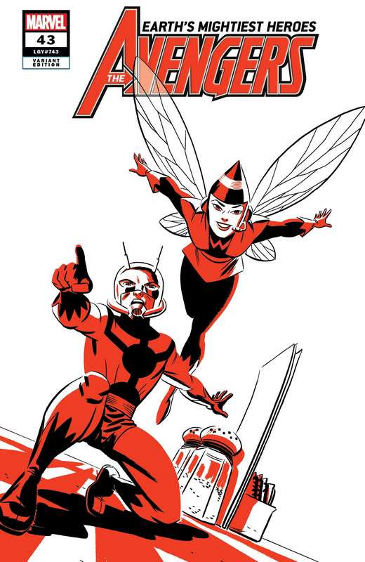 AVENGERS #43 ANT-MAN AND WASP TWO-TONE VARIANT