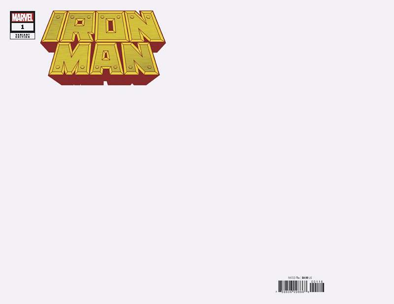 IRON MAN #1 BLANK VARIANT