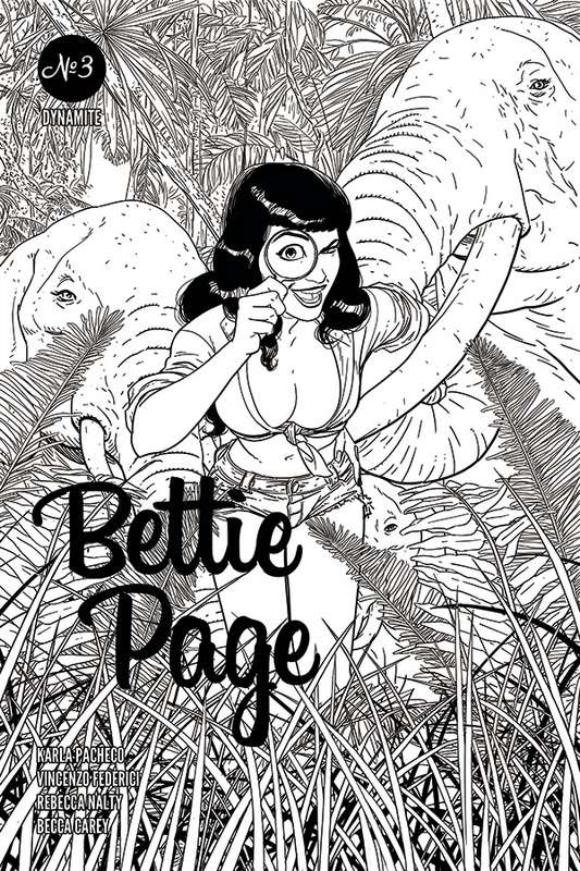 BETTIE PAGE #3 1:10 KANO B&W RATIO VARIANT