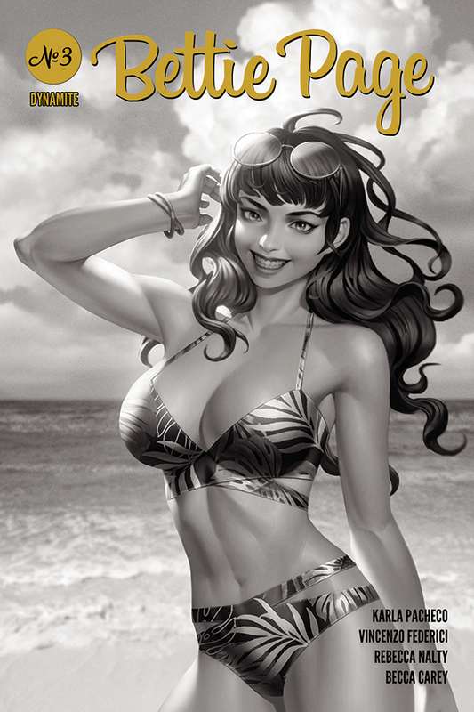 BETTIE PAGE #3 1:25 YOON B&W RATIO VARIANT