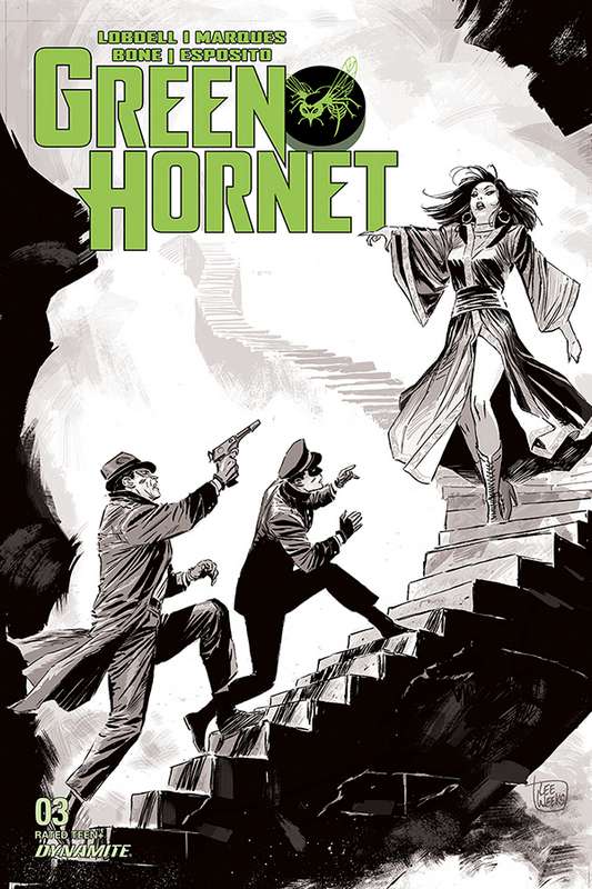 GREEN HORNET #3 1:20 WEEKS B&W RATIO VARIANT