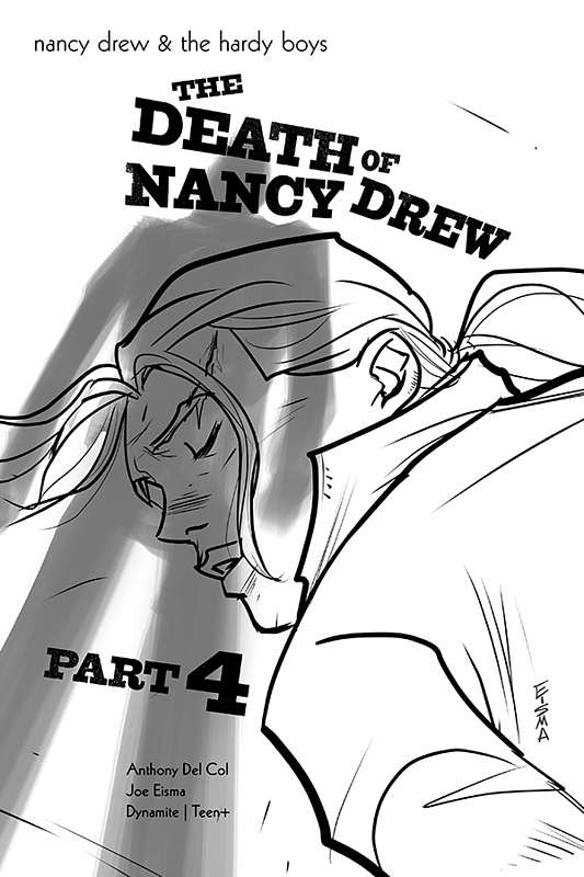 NANCY DREW & HARDY BOYS DEATH OF NANCY DREW #4 1:10 EISMA B&W RATIO VARIANT