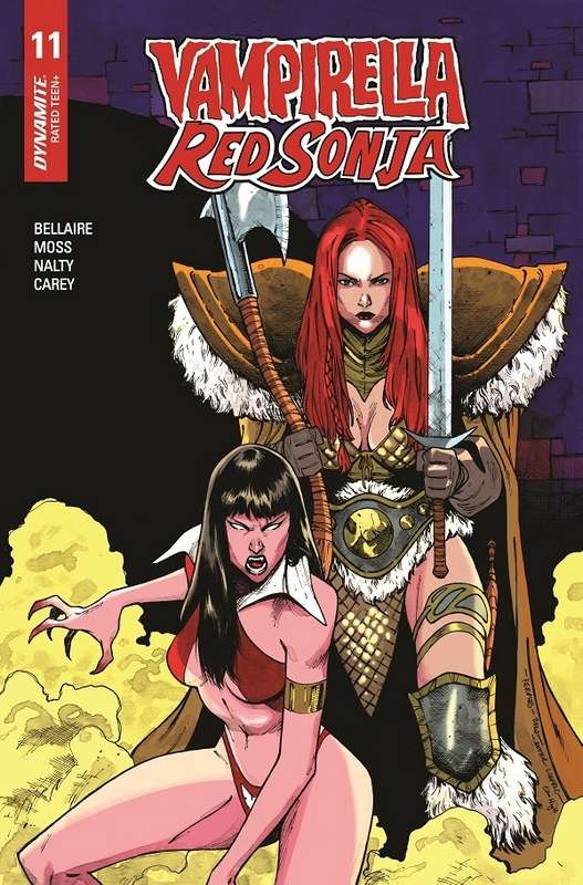 VAMPIRELLA RED SONJA #11 1:7 PEEPLES HOMAGE RATIO VARIANT