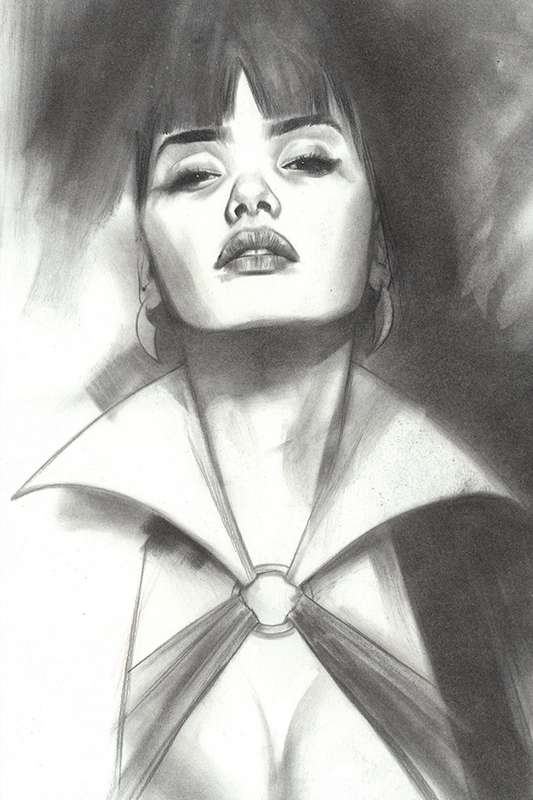 VENGEANCE OF VAMPIRELLA #10 1:30 OLIVER B&W RATIO VARIANT