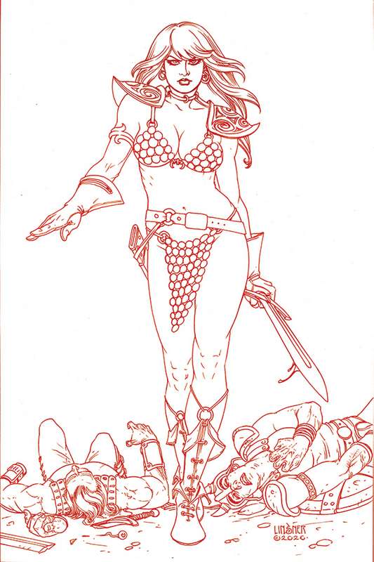 RED SONJA #20 1:30 LINSNER TINT VIRGIN FOC RATIO VARIANT