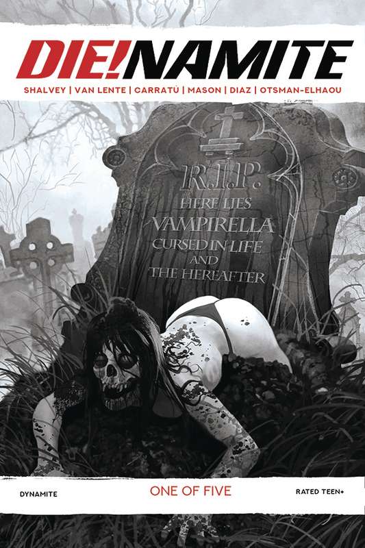 DIE!NAMITE #1 1:21 SUYDAM LIVING DEAD GRAYSCALE FOC RATIO VARIANT