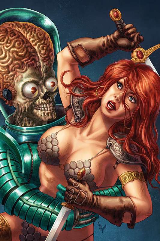 MARS ATTACKS RED SONJA #1 1:35 QUAH VIRGIN RATIO VARIANT