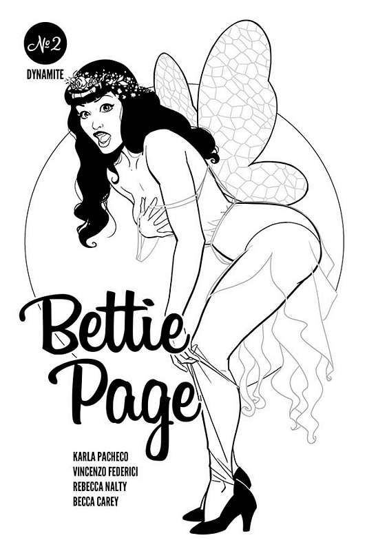 BETTIE PAGE #2 1:10 KANO B&W RATIO VARIANT