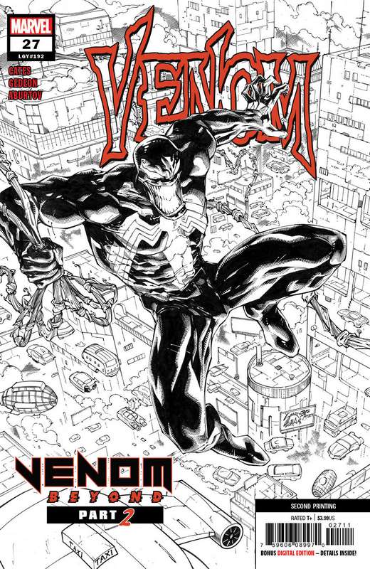 VENOM #27 2ND PTG 1:25 STEGMAN SKETCH VARIANT