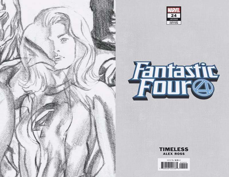 FANTASTIC FOUR #24 INVISIBLE WOMAN TIMELESS VIRGIN SKETCH VARIANT