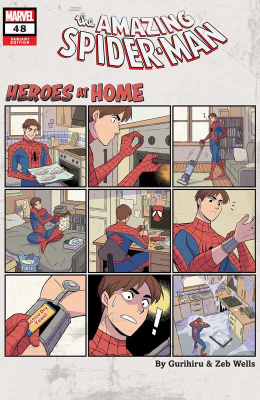 AMAZING SPIDER-MAN #48 GURIHIRU HEROES AT HOME VARIANT
