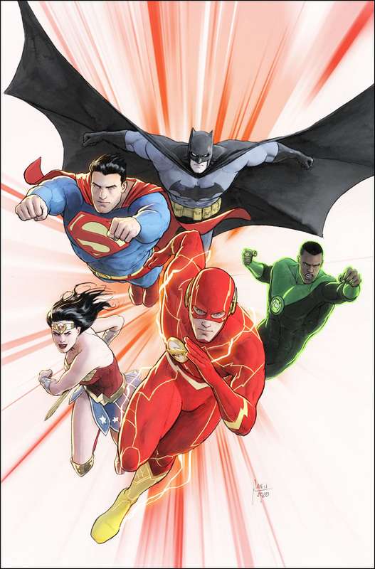 JUSTICE LEAGUE #47 CARD STOCK MIKEL JANIN VARIANT ED