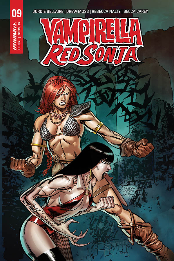 VAMPIRELLA RED SONJA #9 1:7 GEDEON HOMAGE RATIO VARIANT