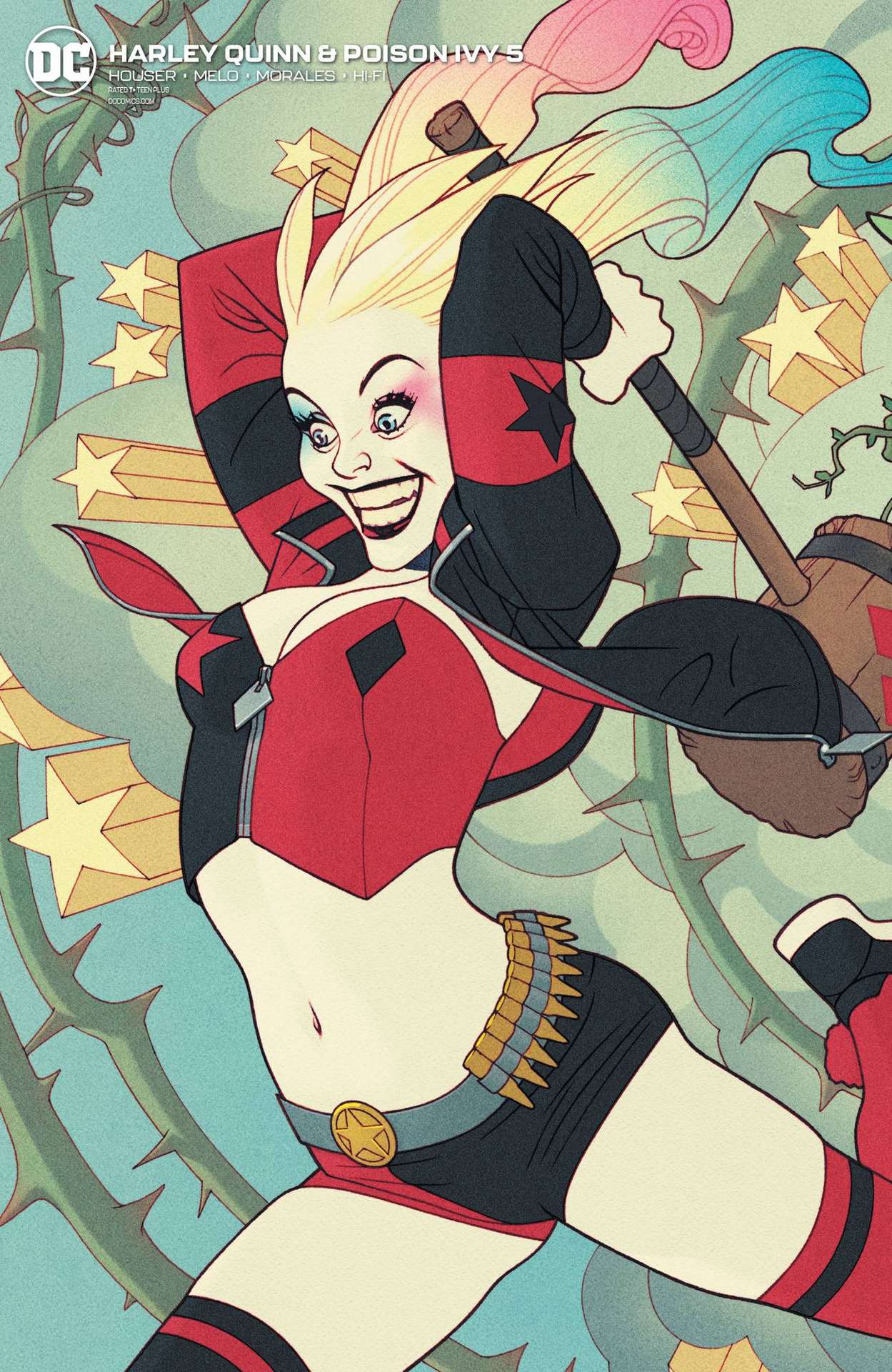 HARLEY QUINN & POISON IVY #5 (OF 6) CARD STOCK HARLEY VARIANT ED