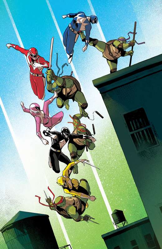 POWER RANGERS TEENAGE MUTANT NINJA TURTLES #3 FOC GARBET VARIANT