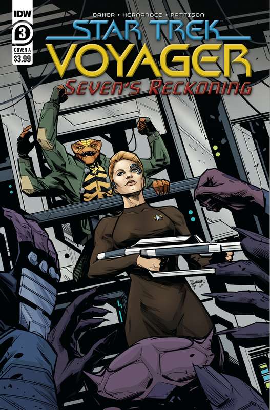 STAR TREK VOYAGER SEVENS RECKONING #3 (OF 4) CVR A HERNANDEZ