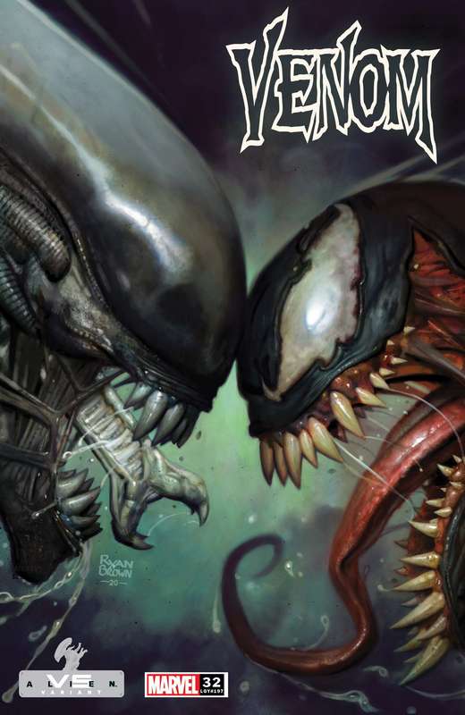 VENOM #32 BROWN MARVEL VS ALIEN VARIANT KIB