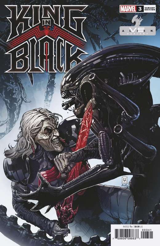 KING IN BLACK #3 (OF 5) GIANGIORDANO MARVEL VS ALIEN VARIANT