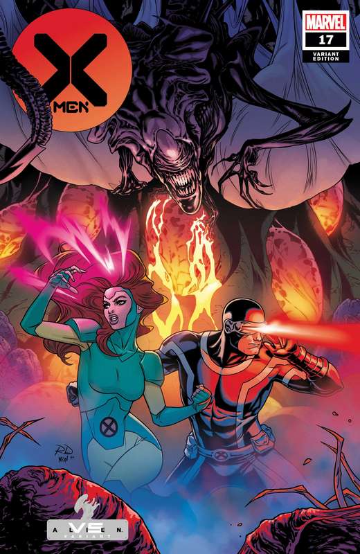 X-MEN #17 DAUTERMAN MARVEL VS ALIEN VARIANT