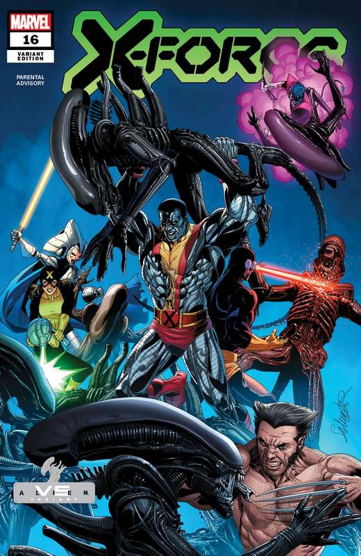 X-FORCE #16 LARROCA MARVEL VS ALIEN VARIANT