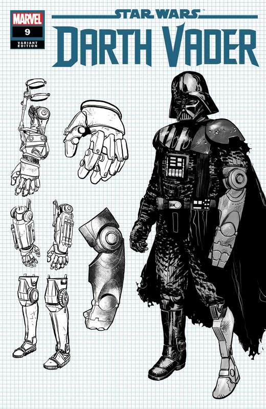 STAR WARS DARTH VADER #9 1:10 IENCO DESIGN VARIANT