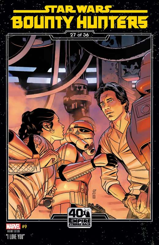 STAR WARS BOUNTY HUNTERS #9 SPROUSE EMPIRE STRIKES BACK VARIANT