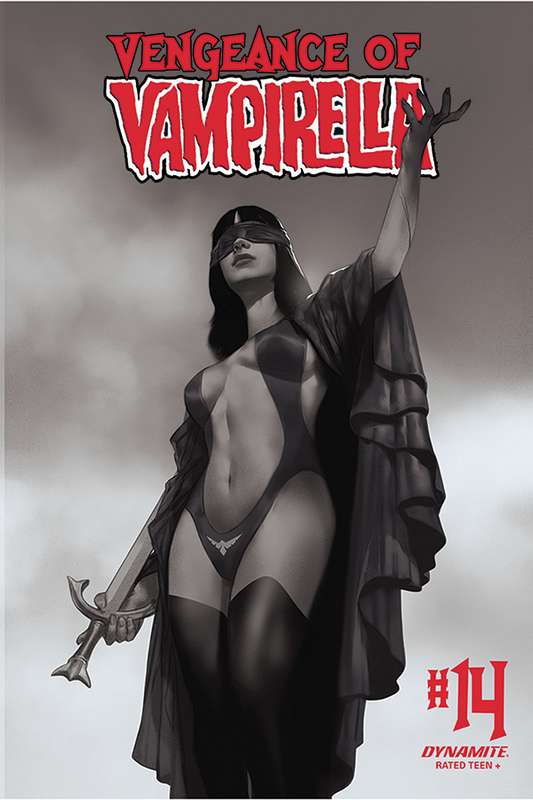 VENGEANCE OF VAMPIRELLA #14 1:30 OLIVER B&W RATIO VARIANT