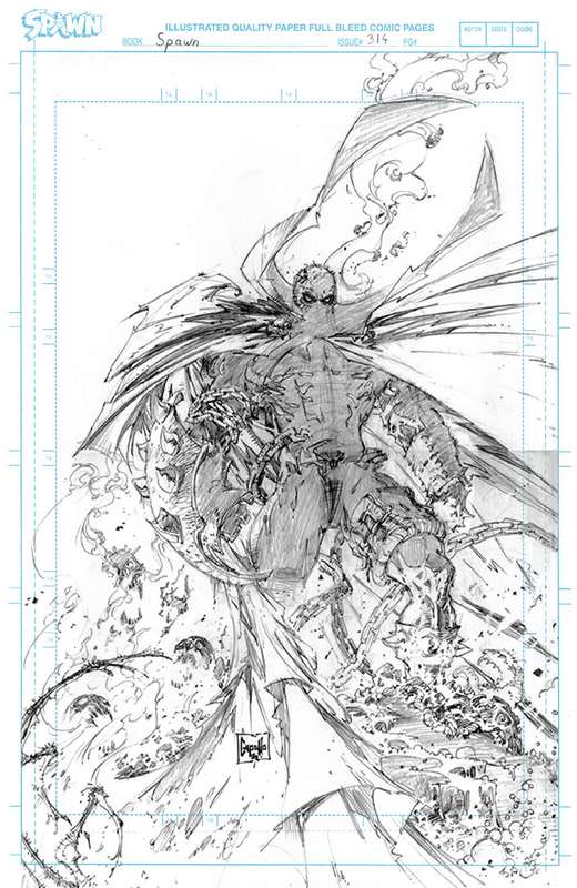 SPAWN #314 CVR D 1:50 CAPULLO RAW PENCILS RATIO VARIANT