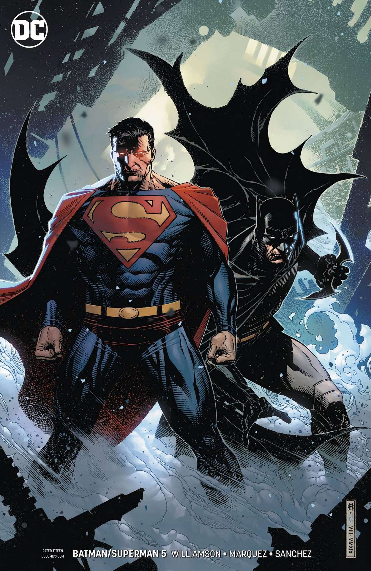 BATMAN SUPERMAN #5 CARD STOCK VARIANT ED