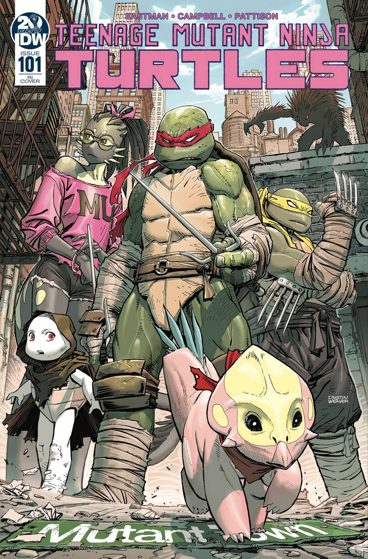 TMNT ONGOING #101 1:10 WEAVER RATIO VARIANT