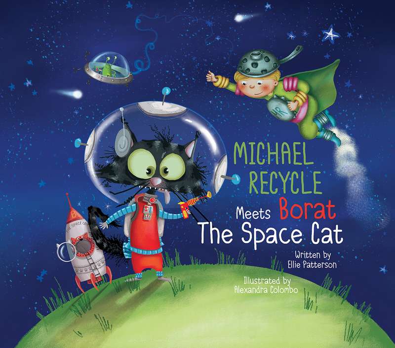 MICHAEL RECYCLE & BORAT SPACE CAT HARDCOVER