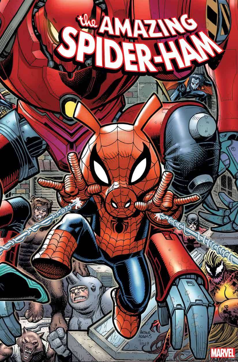 SPIDER-HAM #1 (OF 5) ART ADAMS 8 PART CONNECTING VARIANT