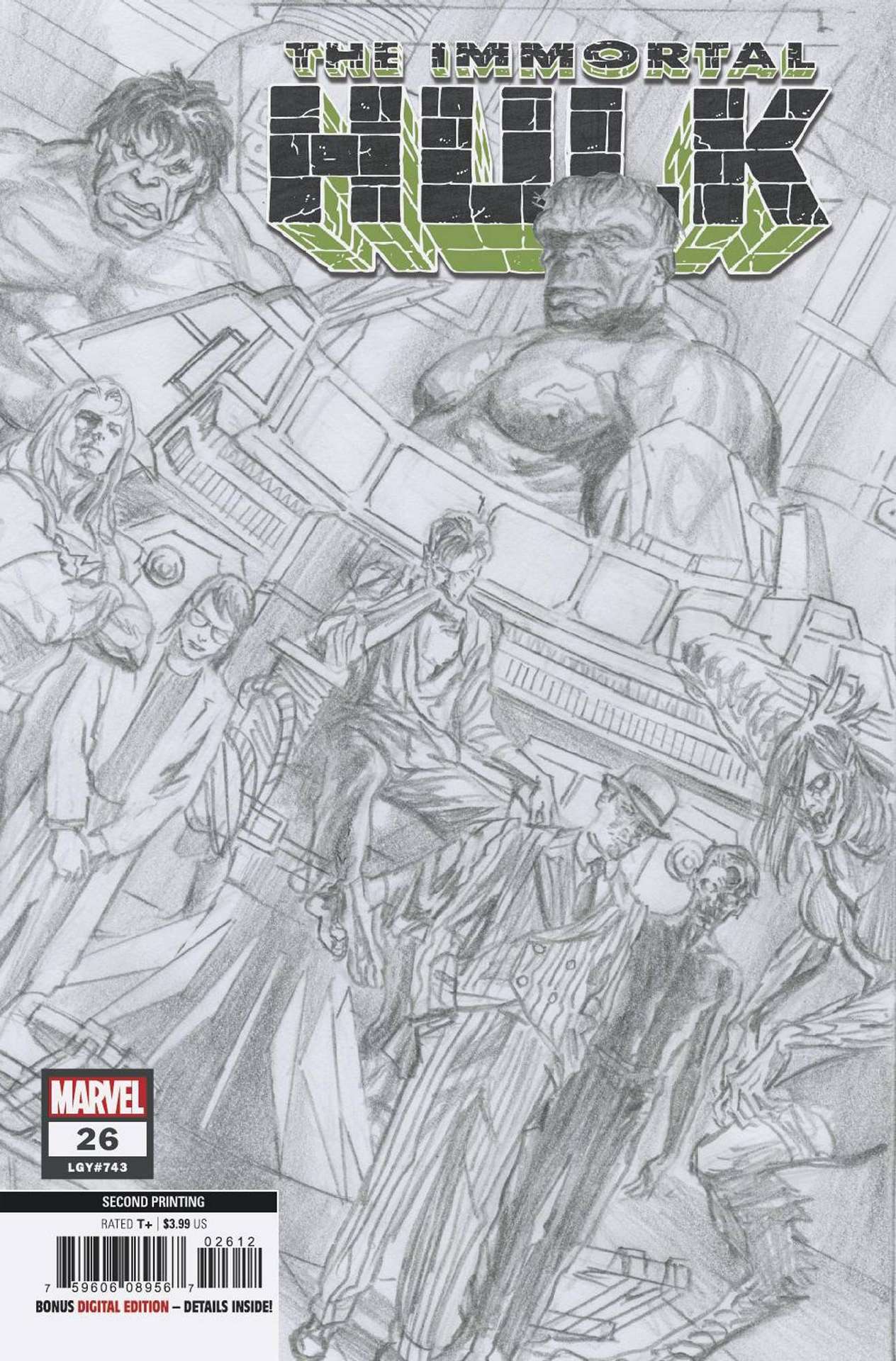 IMMORTAL HULK #26 2ND PTG ALEX ROSS VARIANT