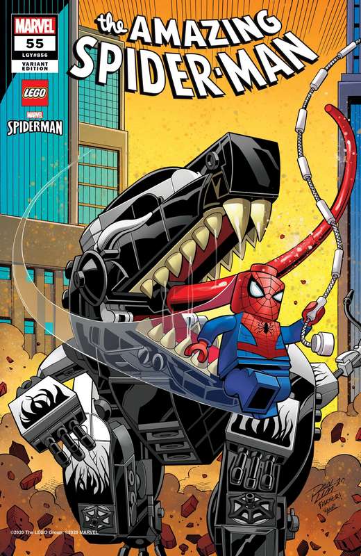 AMAZING SPIDER-MAN #55 RON LIM LEGO VARIANT LR