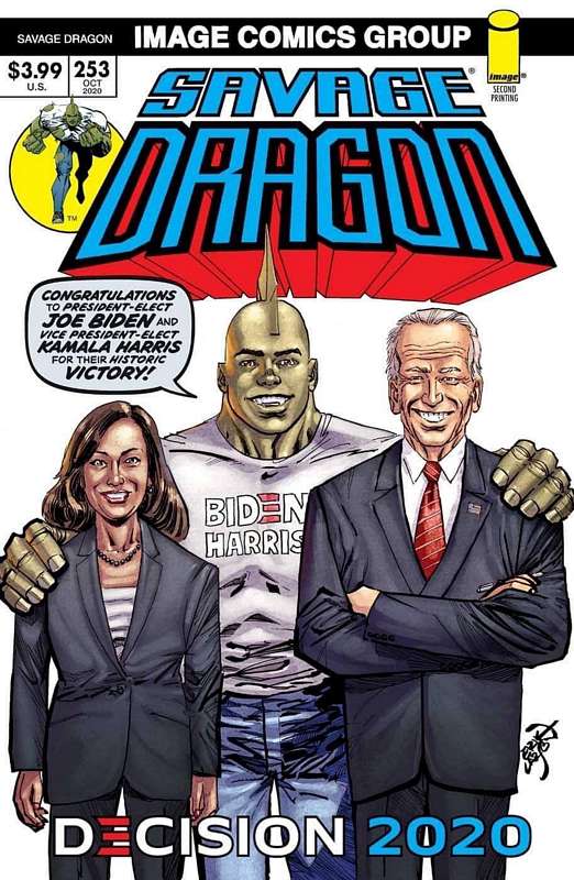 SAVAGE DRAGON #253 2ND PTG BIDEN HARRIS (MR)