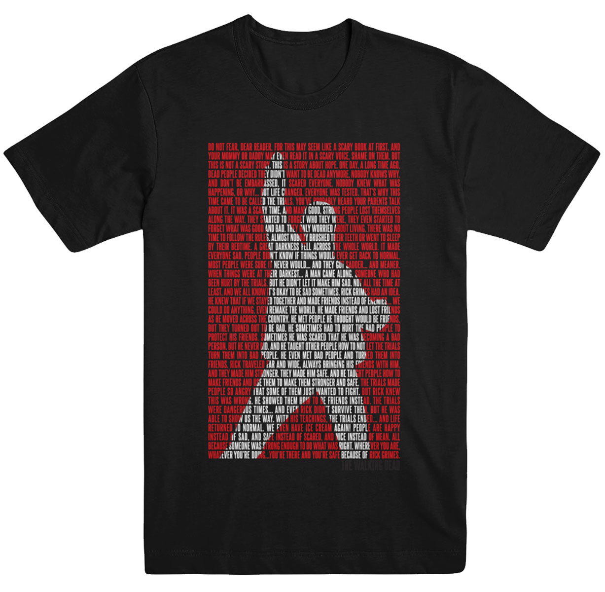 The Walking Dead: Rick Grimes in Memoriam T-Shirt MD