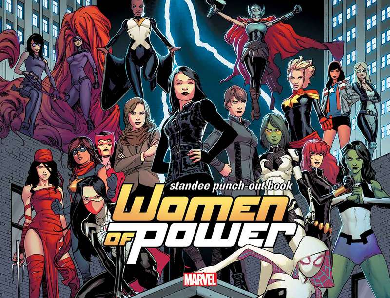 WOMEN OF POWER STANDEE PUNCH OUT BOOK TP